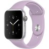 Sportowy pasek silikonowy do zegarka Apple Watch 8 / 7 / 6 / 5 / 4 / 3 / SE 38/40/41mm fioletowy liliowy