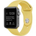 Sportowy pasek silikonowy do zegarka Apple Watch Ultra 1-3 / Series 3-11 / SE 42/44/45/49mm – żółty kolor
