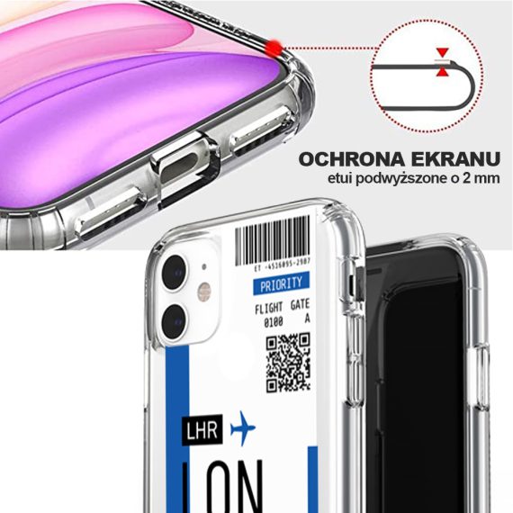 Etui Iphone 11 Przeźroczyste Z Nadrukiem Ticket 3