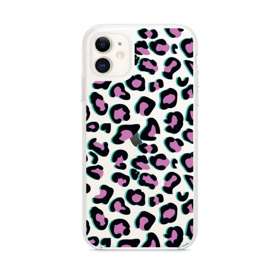Etui do iPhone 11 przeźroczyste panterka geparda