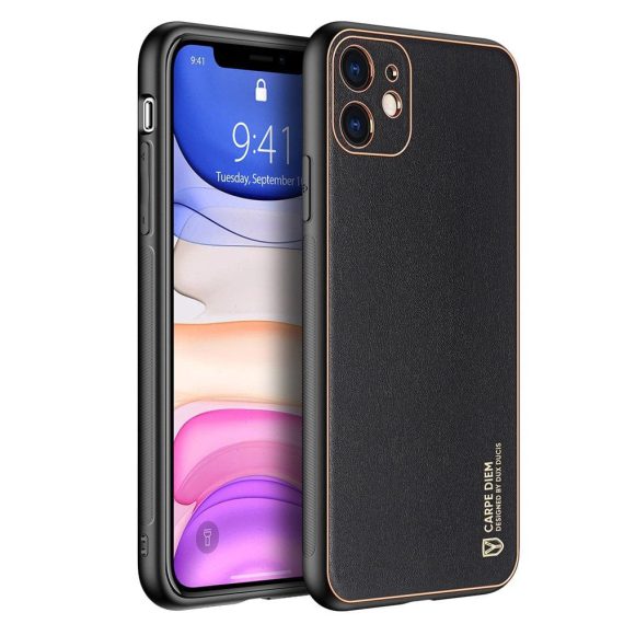 pol pl dux ducis yolo eleganckie etui pokrowiec ze skory ekologicznej iphone 11 czarny 63364 1