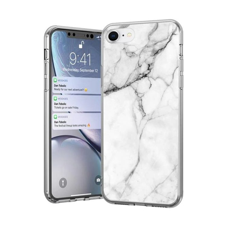 pol pm wozinsky marble zelowe etui pokrowiec marmur iphone 8 iphone 7 bialy 53507 1