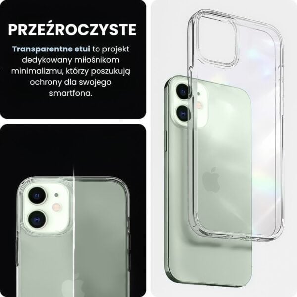 Etui do iPhone 12 Mini przeźroczyste transparentne etui premium clear (2)