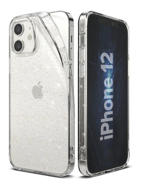 Etui Iphone 12 Brokat Brokatowe Glitter Przezroczyste 10