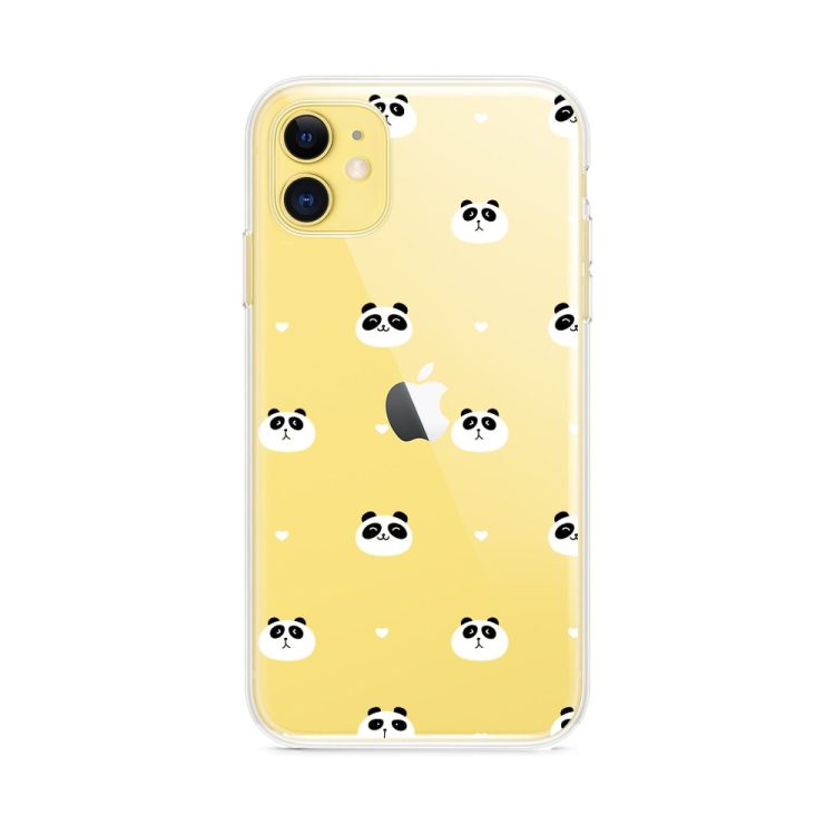 Etui Z Nadrukie Iphone 11 Przezrocyste Panda Mis