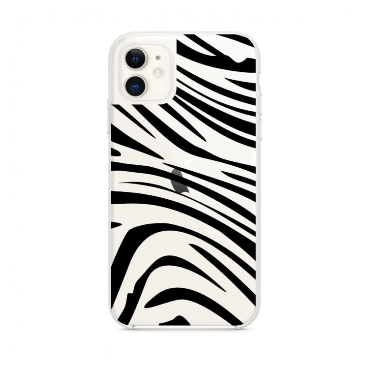 Mock U Iphone 11 Przezrocyste Z Nadrukiem Zebra1