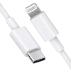 Kabel USB-C do iPhone Lightning bardzo krótki 25 cm, biały