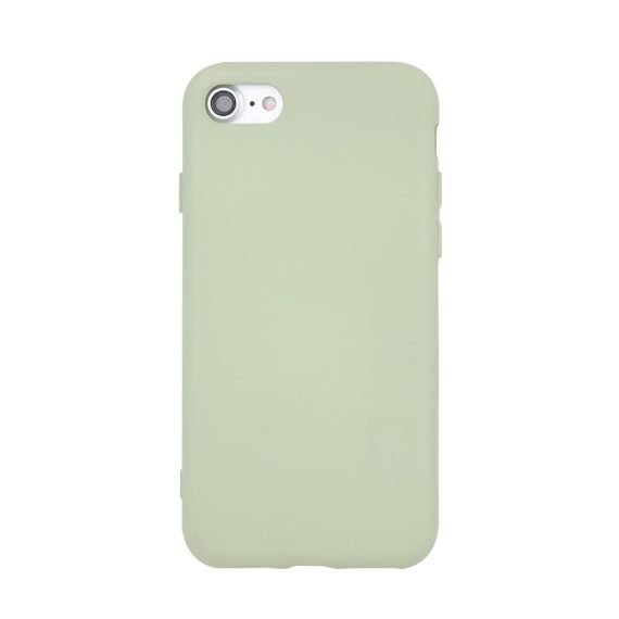 Etui do iPhone SE2022/SE2020/8/7 silikonowe z mikrofibrą premium soft touch jaśminowe zielone