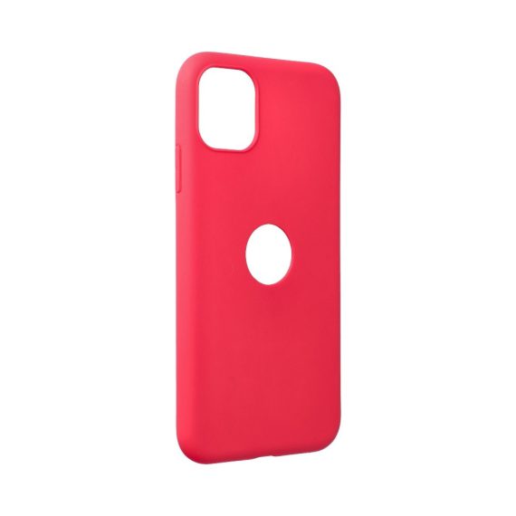 Etui do iPhone 11 silikonowe cienkie z widocznym logo czerwone