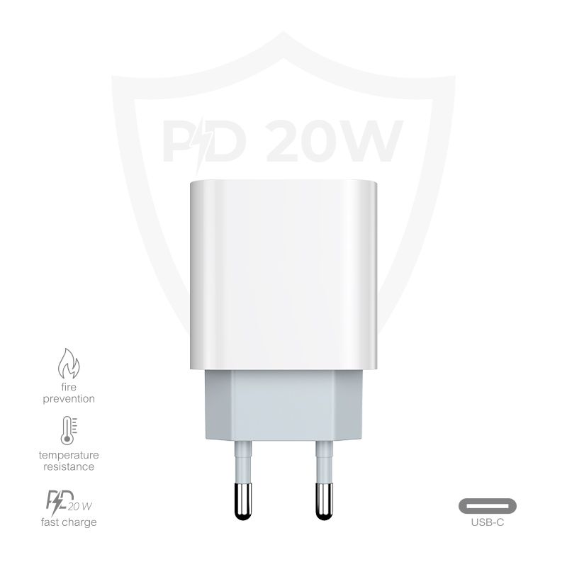 Bardzo szybka ładowarka 20W USB-C do iPhone 15/14/13/12/11 PD i QC 4.0