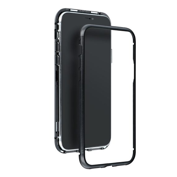 Magnetyczna obudowa szklany tył do iPhone 11 Pro Max czarna