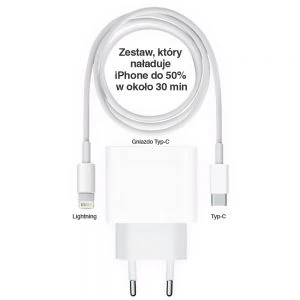 bardzo szybka ładowarka zasilacz 3a 20w z kablem do iphone 13/12/11/ipad szybkie ładowanie