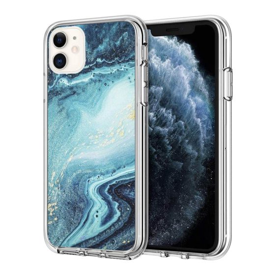 Etui do iPhone 11 silikonowe ekskluzywne głęboki ocean