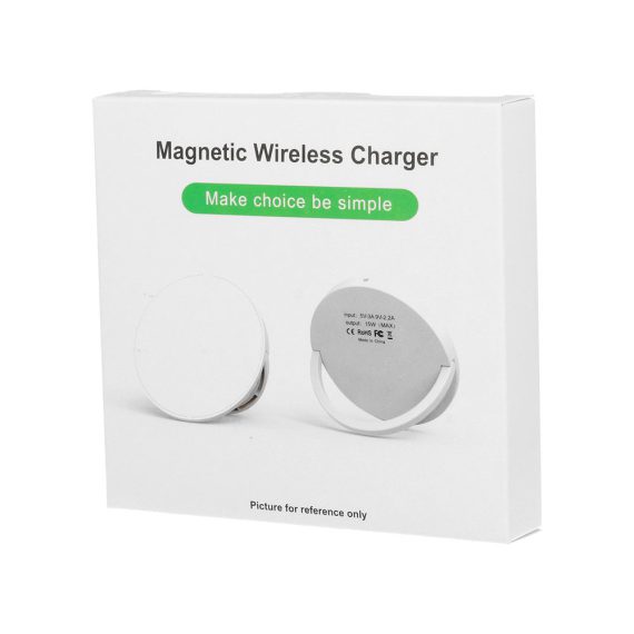 magnetyczna ładowarka do iphone 14/13/12(mini/pro/pro max) magsafe qi 15w, biała