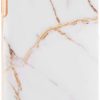 Etui do iPhone 11 Pro Max eleganckie biało-złoty marmurek