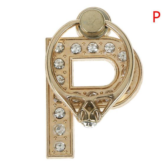Personalizowany uchwyt ring selfie do telefonu w kształcie literki P