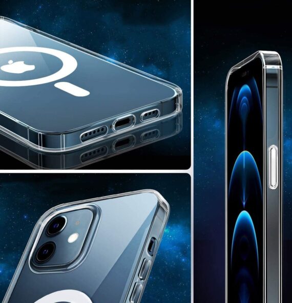 etui iphone 12 mag safe przezroczyste