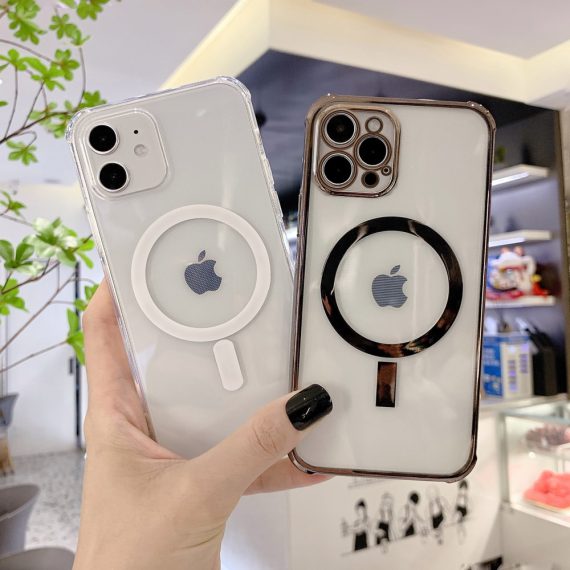 etui iphone 12 pro max magsafe złota ramka ochrona kamery 2