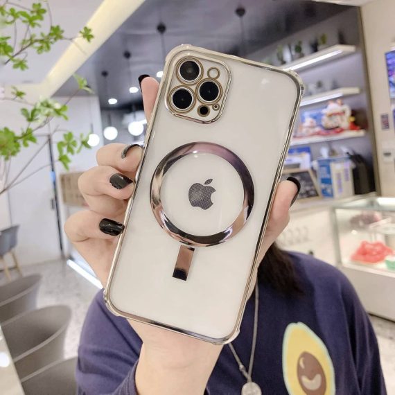 etui iphone 12 pro magsafe złota ramka ochrona kamery 4
