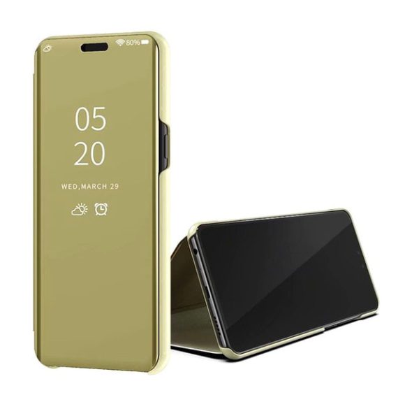 Etui do iPhone 12 Pro GoldView zamykane eleganckie złote, lustrzane