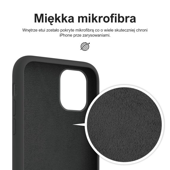 etui iphone 11 premium czarne silikonowe 11