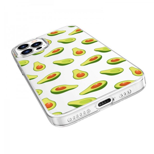 mock u iphone 12 pro przezrocyste z nadrukiem avocado2
