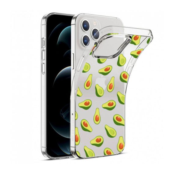 mock u iphone 12 pro przezrocyste z nadrukiem avocado3