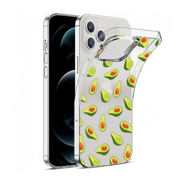 mock u iphone 12 pro przezrocyste z nadrukiem avocado3