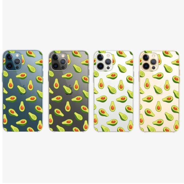 mock u iphone 12 pro przezrocyste z nadrukiem avocado6
