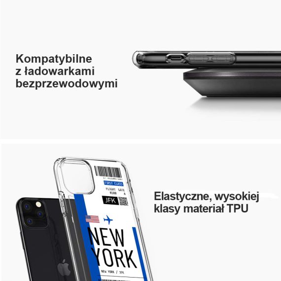 mock u iphone 11 przezroczyste z nadrukiem bilet3