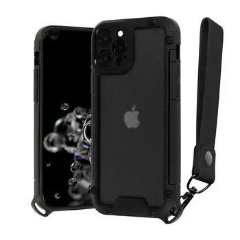 Etui pancerne Carbon Shield do iPhone 12 czarne