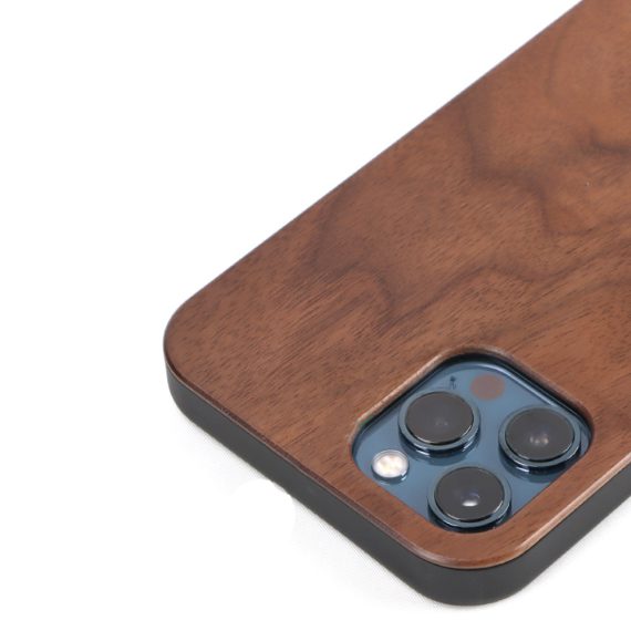 etui iphone 12 pro ciemne drewno