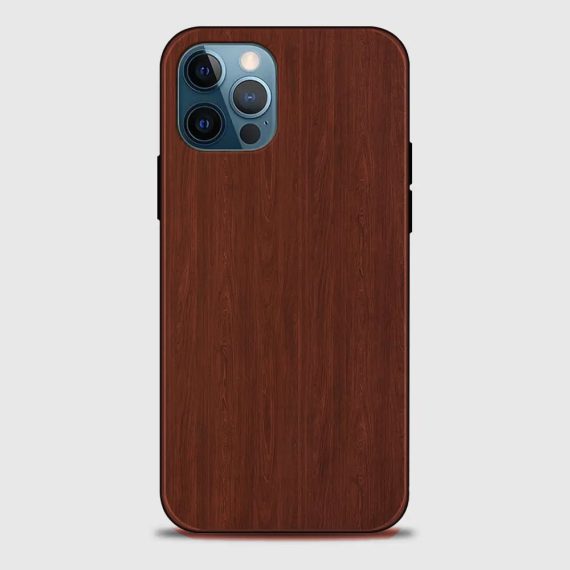 Etui do iPhone 12 Pro prawdziwe drewno – mahoń