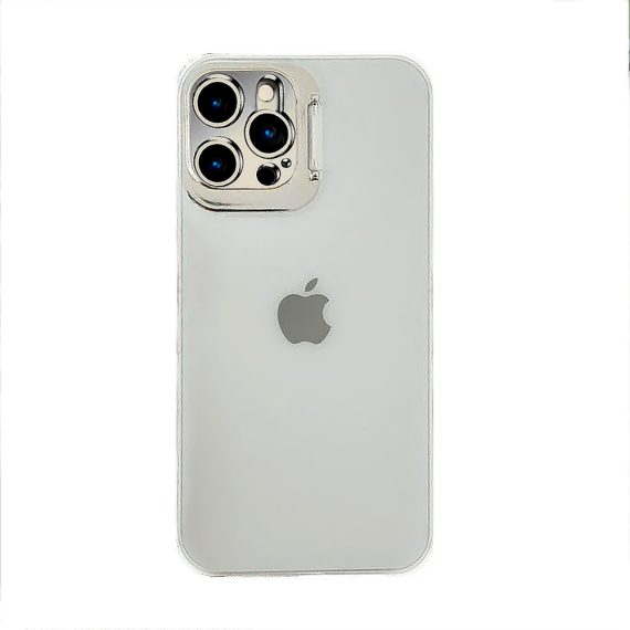Etui do iPhone 12 Pro Max SmartDevil matowe półrzprzeźroczyste z metalową klapką na obiektyw