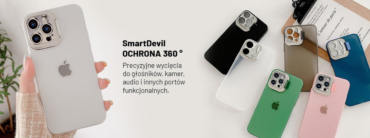 iphone12 pro klapka matowe białe smartdevil