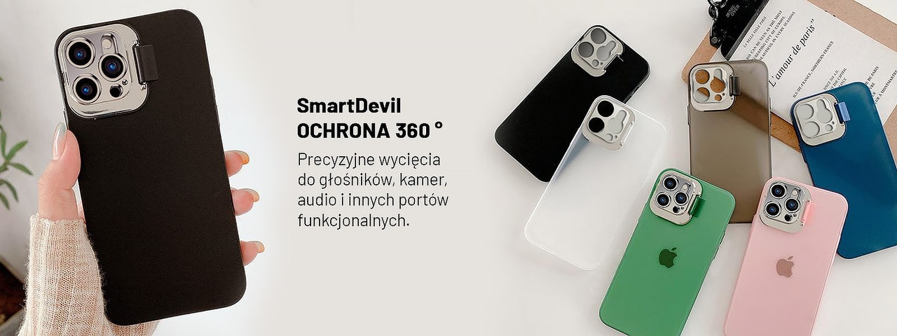 iphone12 pro klapka matowe czarne smartdevil
