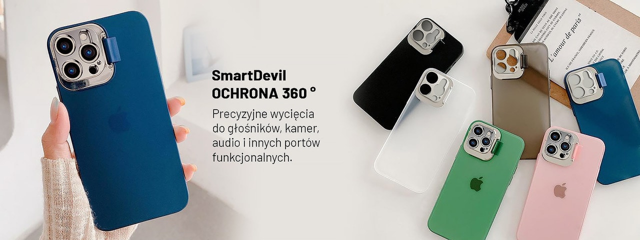iphone12 pro klapka matowe granatowe smartdevil