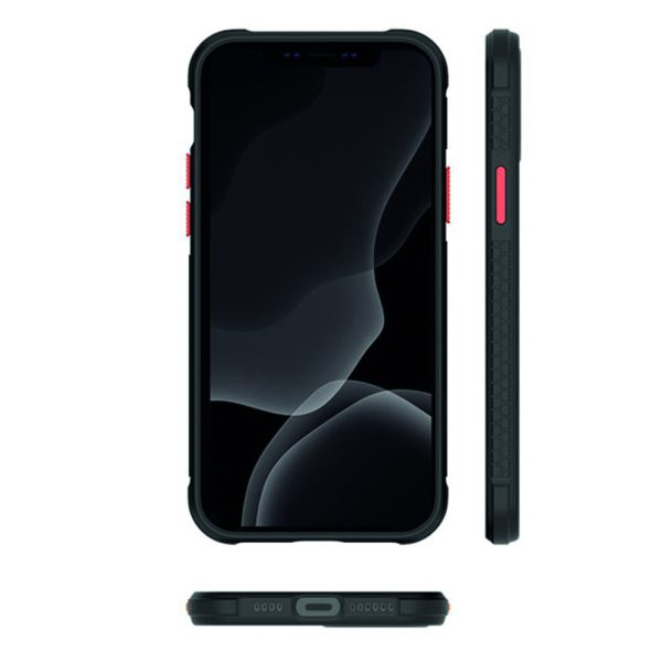 case etui iphone 12 pro max defender hybrid bumper z kolorowymi przyciskami 5