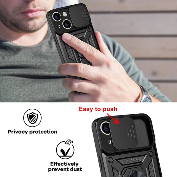 etui do iphone 13 pancerne hybrydowe magnetyczne z uchwytem