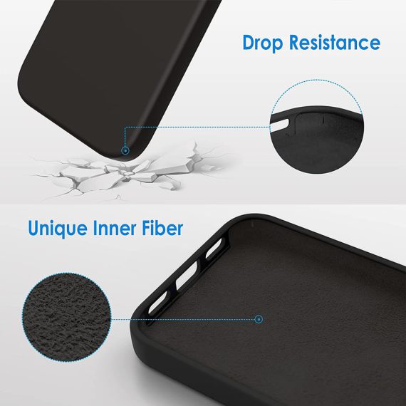 etui do iphone 11 silikonowe z mikrofibrą premium soft touch czarne 5