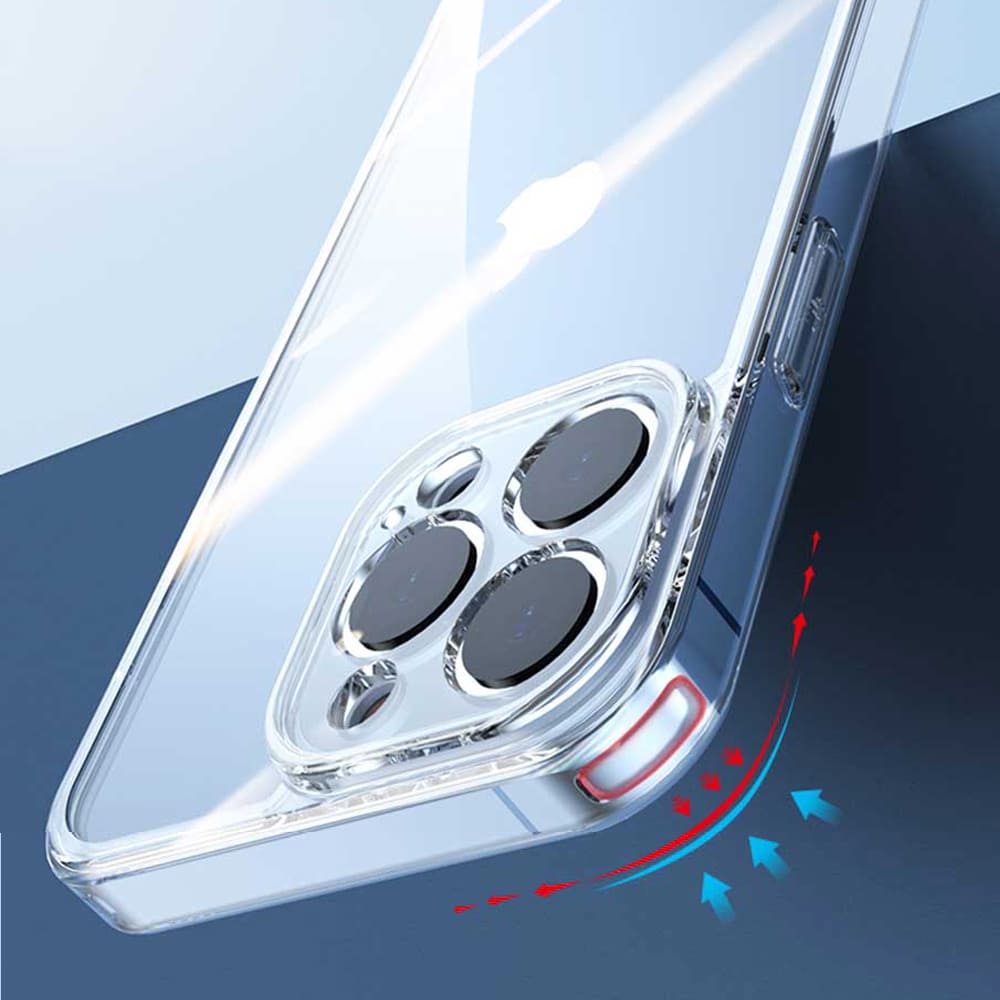 etui do iphone 13 crystal hybrid case przeźroczyste, ultra cienkie, hybrydowe z ochrona kamery 3
