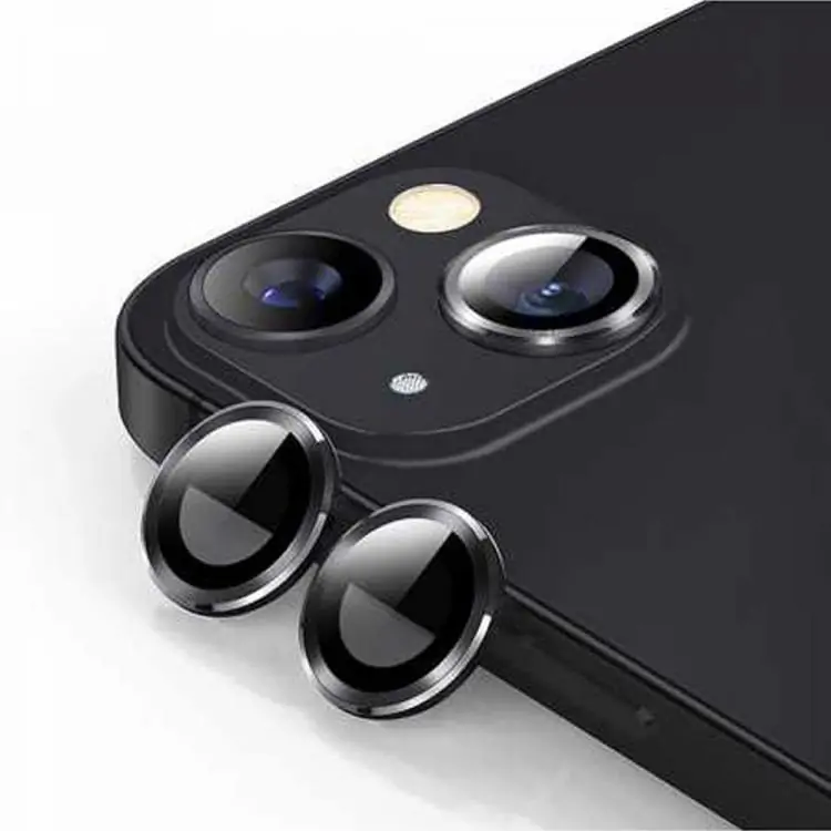 metalowa osłona obiektywów szkło na aparat iphone 13 mini głęboka czerń