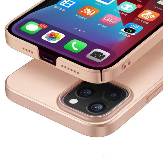 etui iphone 12 12pro ultra ciękie różowe złoto 3
