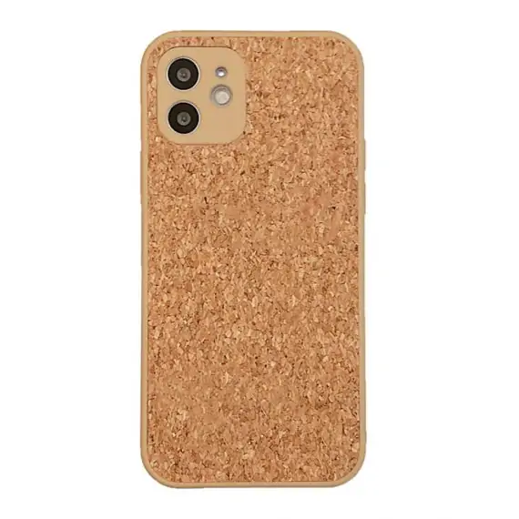Etui do iPhone 12 naturalne drewniane korkowe