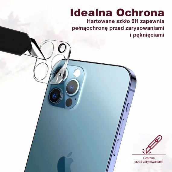 iphone 13 pro max pebne szkbo hartowane na caby aparat, kamer 2 got