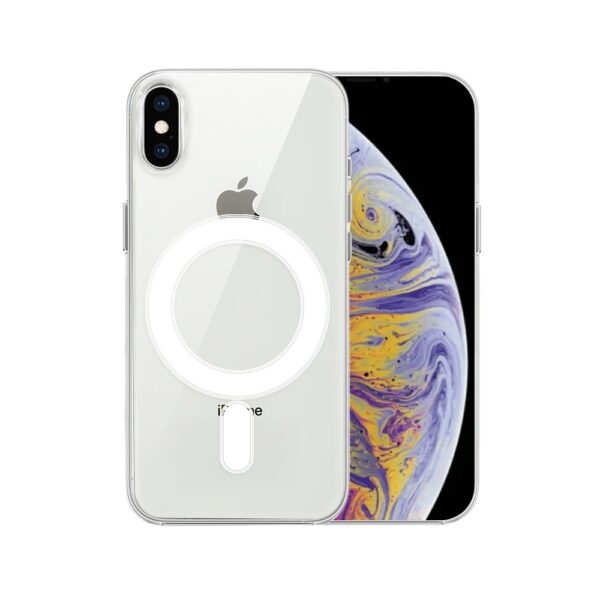 Etui do iPhone X/XS Clear Case, twardy tył z MagSafe, przeźroczyste