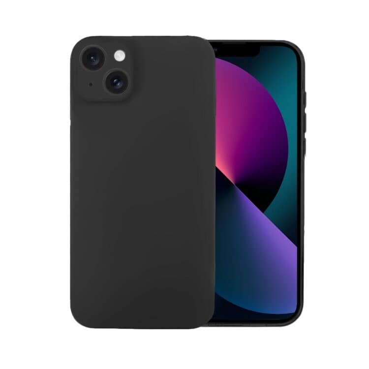 etui iphone 13 mini silikonowe z osłoną na aparat gczarne 1