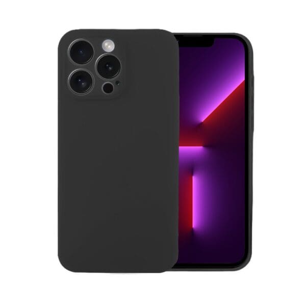 etui iphone 13 pro max silikonowe z osłoną na aparat gczarne 1