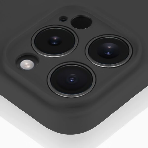 etui iphone 13 pro max silikonowe z osłoną na aparat gczarne 5
