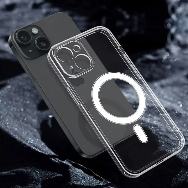 etui iphone 13 pro przezroczyste silikonowe elastyczne magsafe 3